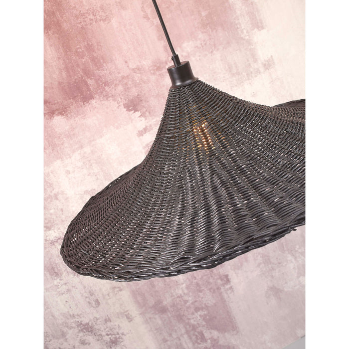 GOOD&MOJO Hanglamp Borabora - Rotan Zwart - Ø70cm
