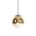 QAZQA Art deco hanglamp zwart met goud glas 20 cm - Pallon
