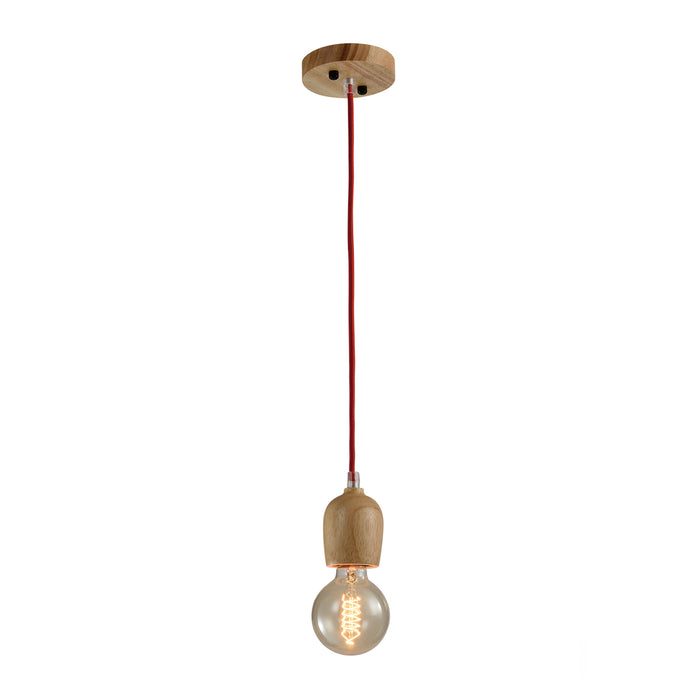 QUVIO Hanglamp hout - QUV5043L-WOOD