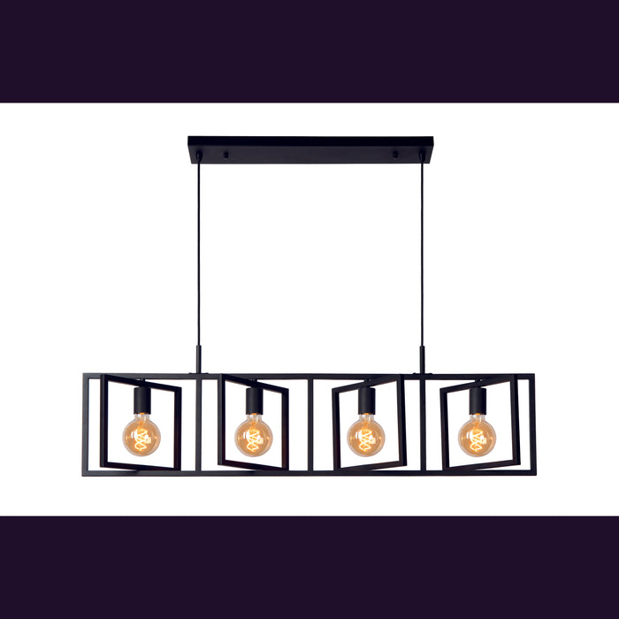 Lucide ROTAX Hanglamp - Zwart