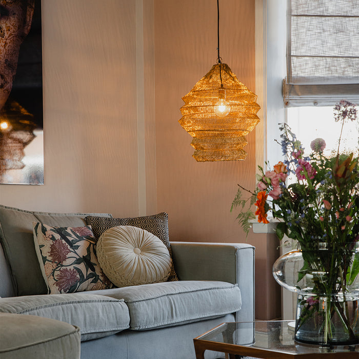 QAZQA Oosterse hanglamp goud 45 cm x 60 cm - Vadi