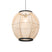 QAZQA Oosterse hanglamp bruin stof 46 cm - Rob