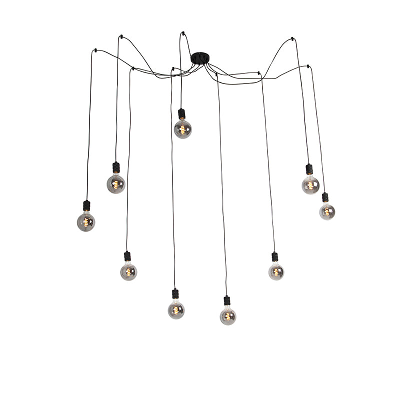 QAZQA LED Hanglamp cavalux - Zwart - Modern - D 55cm
