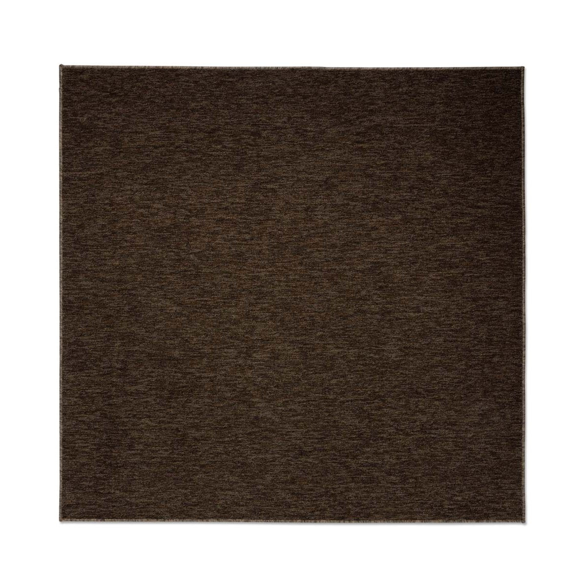 Tapeso Vierkant vloerkleed Lush - bruin - 240x240 cm