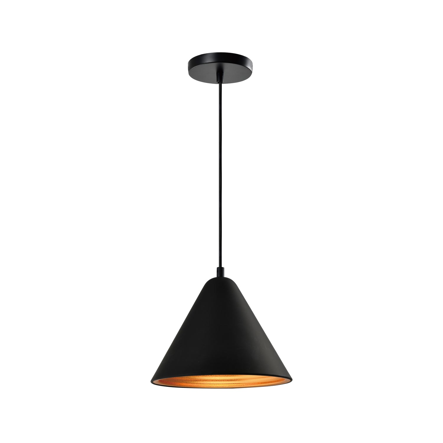 QUVIO Hanglamp rond zwart - QUV5160L-BLACK