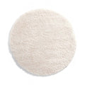 Tapeso Rond hoogpolig vloerkleed - Cozy Shaggy - wit - 200 cm