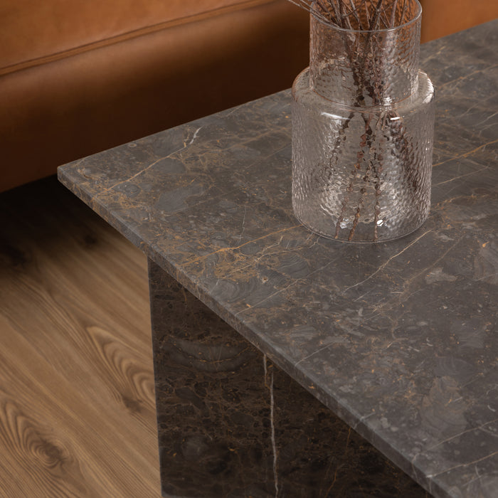 by fonQ Stone Salontafel - Vierkant - Zwart