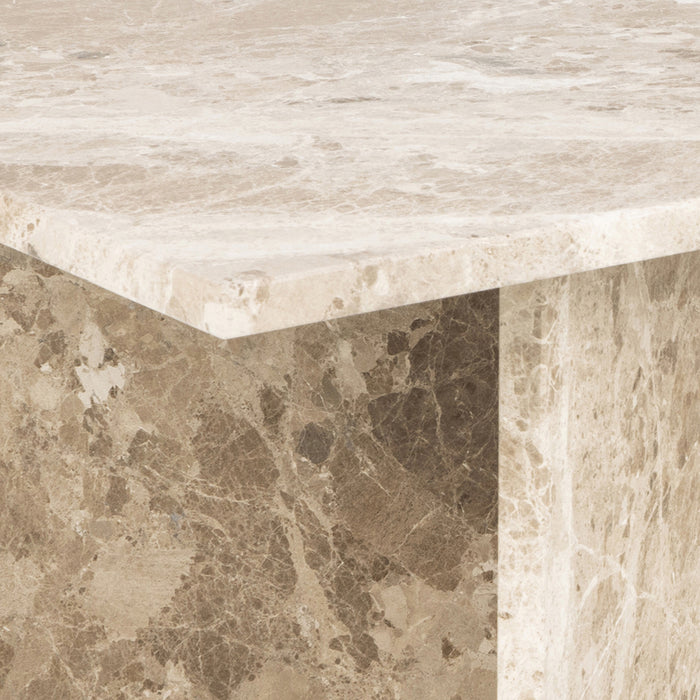 by fonQ Stone Salontafel - Rechthoekig - Bruin