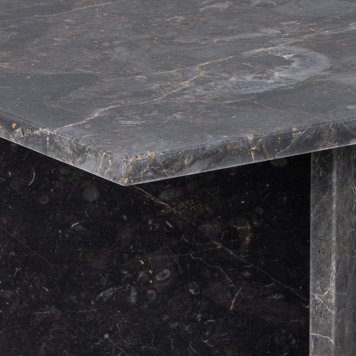 by fonQ Stone Salontafel - Rechthoekig - Zwart