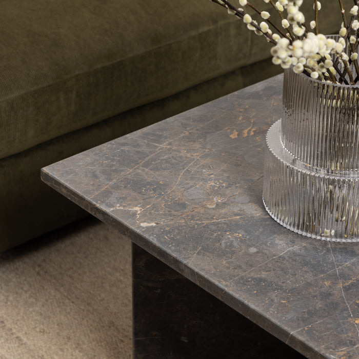 by fonQ Stone Salontafel - Rechthoekig - Zwart