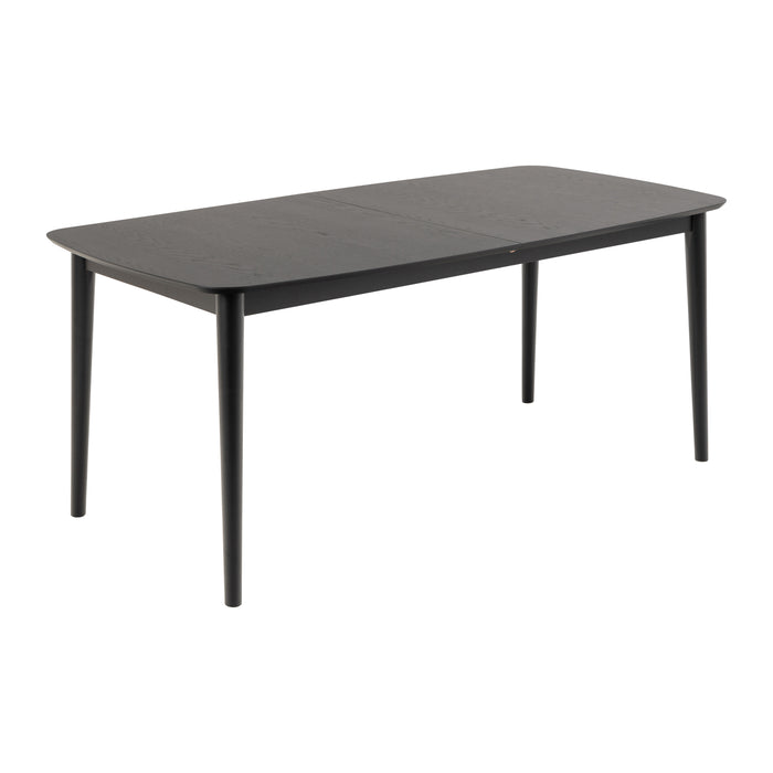 by fonQ Evolve Eettafel Uitschuifbaar - 180/220 x 90 cm - Zwart