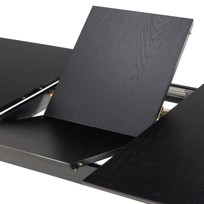 by fonQ Evolve Eettafel Uitschuifbaar - 180/220 x 90 cm - Zwart