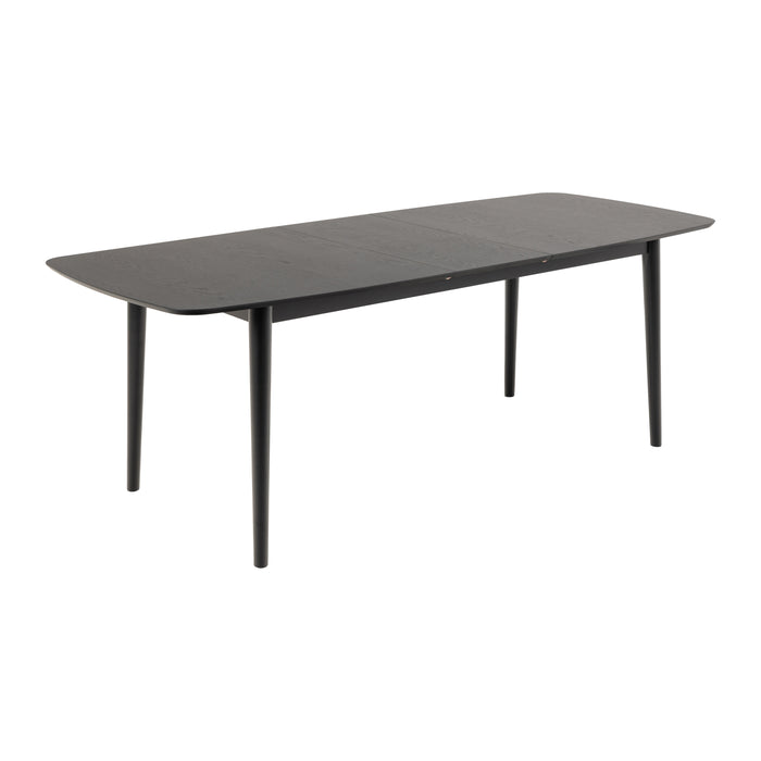 by fonQ Evolve Eettafel Uitschuifbaar - 180/220 x 90 cm - Zwart