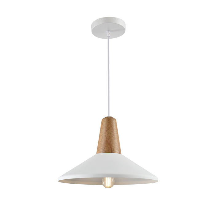 QUVIO Hanglamp rond wit - QUV5068L-WHITE