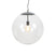 QAZQA Scandinavische hanglamp chroom met helder glas - Ball 50