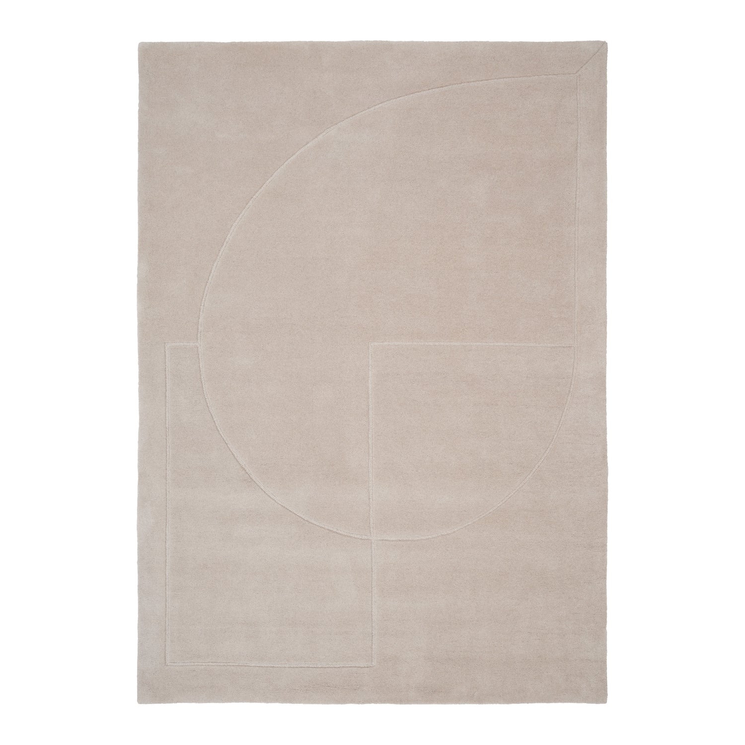 Linie Design Lineal Poem Vloerkleed 170 x 240 cm - Beige