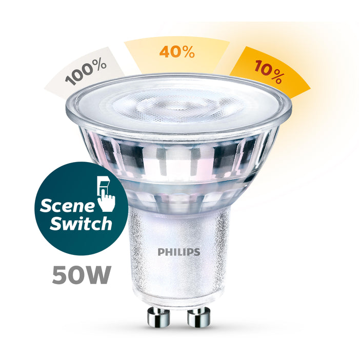 Philips Pongee Opbouwspot - 1x Philips LED Scene Switch
