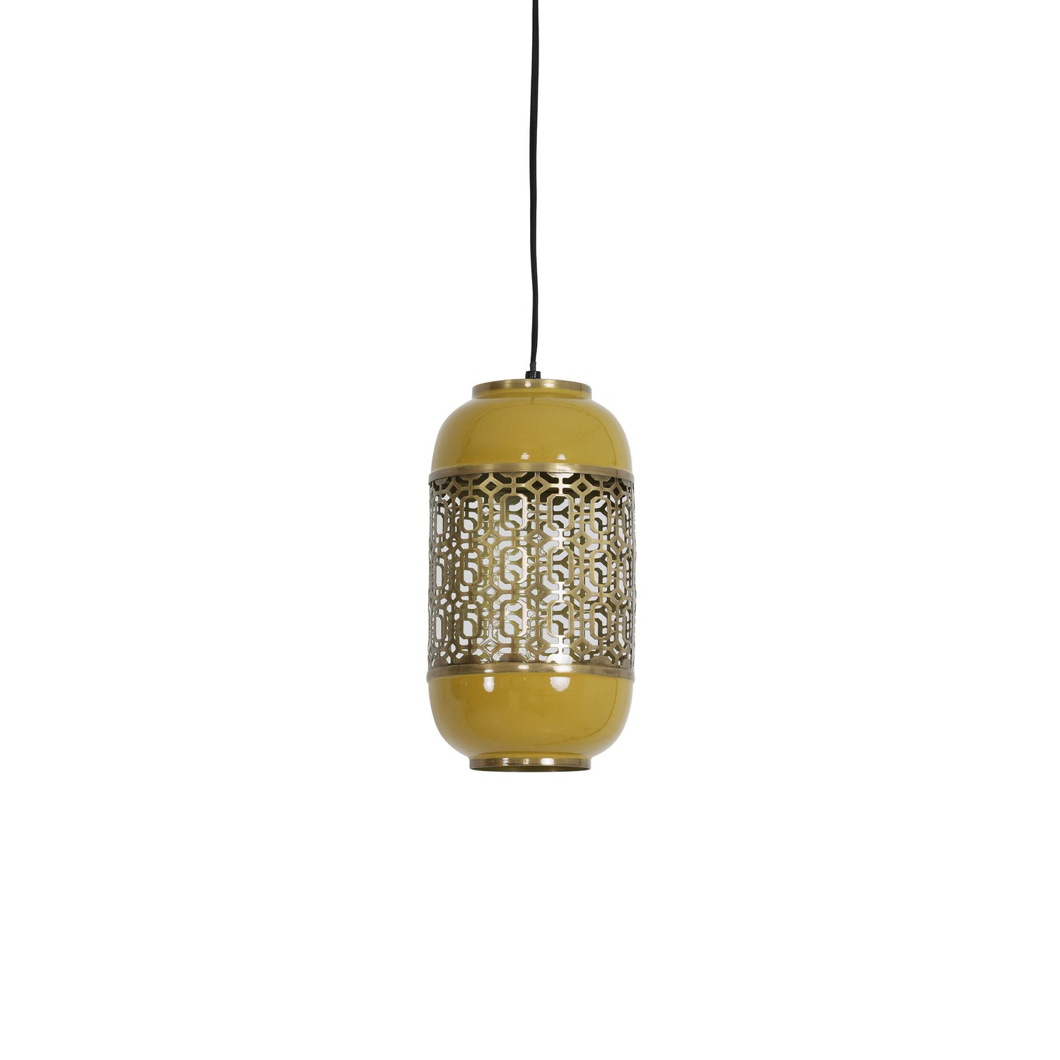 Light & Living Hanglamp Rohut - Geel - Ø17cm