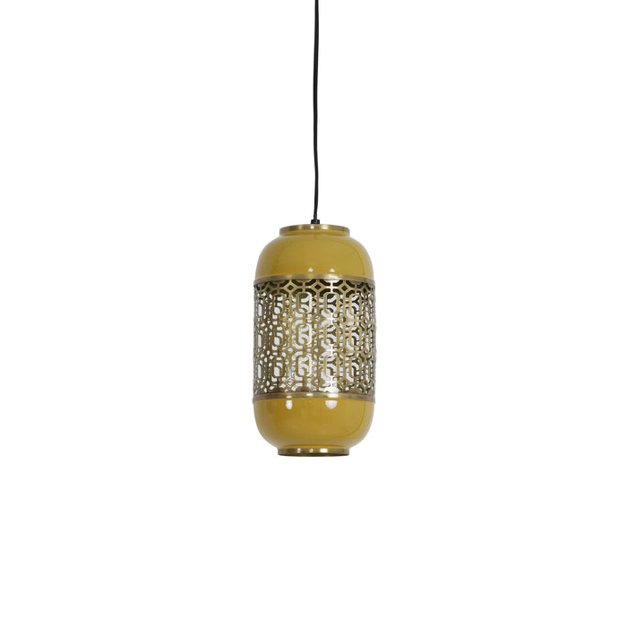 Light & Living Hanglamp Rohut - Geel - Ø17cm