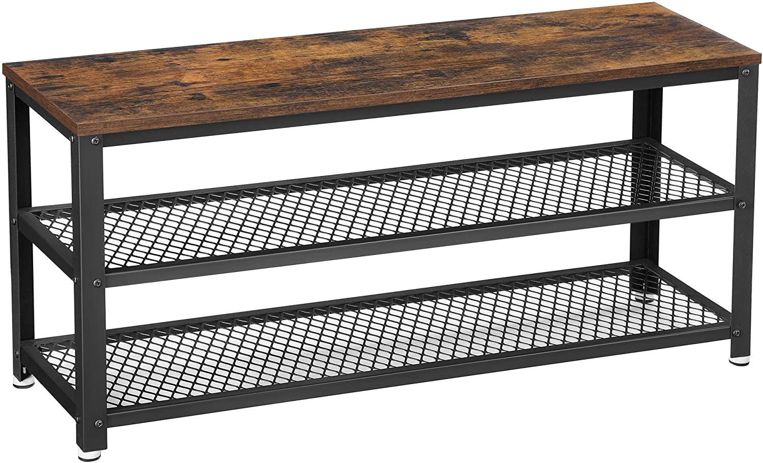 Hoppa! Schoenenrek - Bruin|Zwart - Spaanplaat|Metaal - 100x30x45
