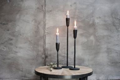 Nkuku Mbata Kandelaar Zwart - L