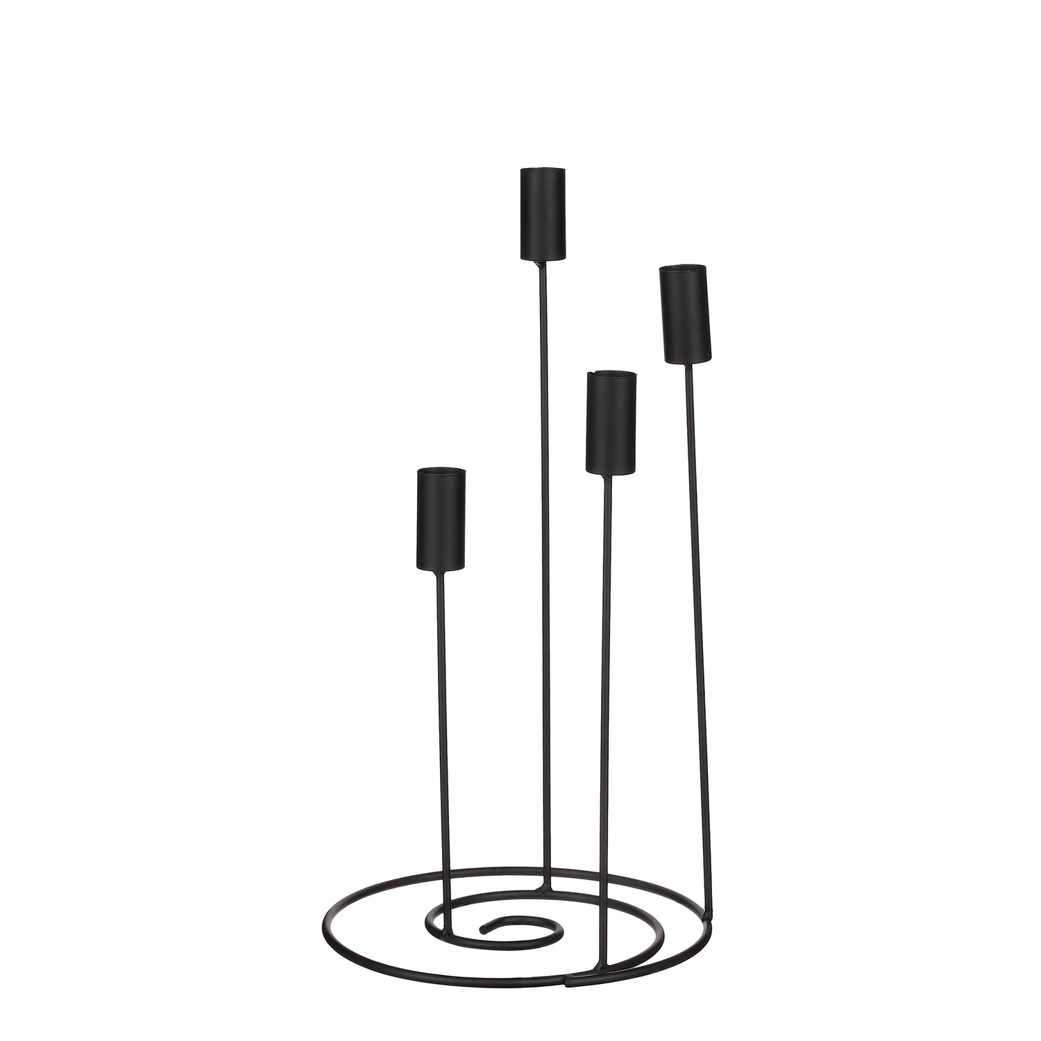 Mica Decorations Kandelaar - H40 x Ø20 cm - Zwart