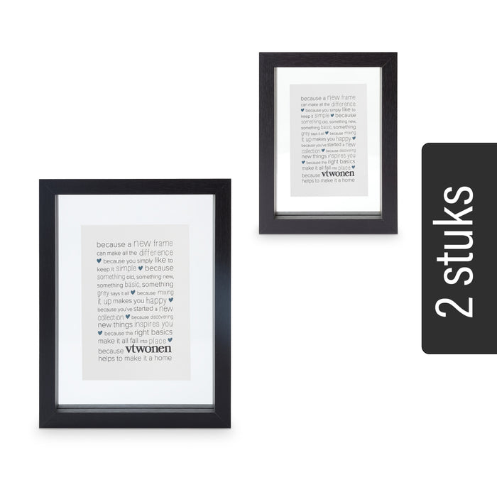 vtwonen Fotolijstjes - 2 Stuks - A6 & A7 - Hout