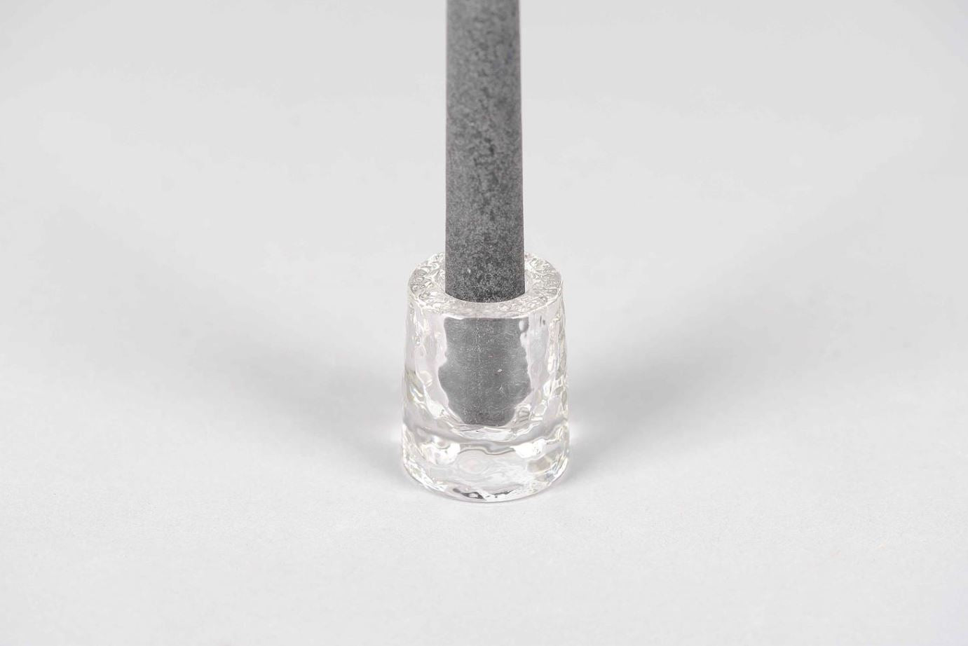 Rasteli Kaarsenhouder voor tafelkaars Glas D 5 cm H 6 cm  PER 3 stuks