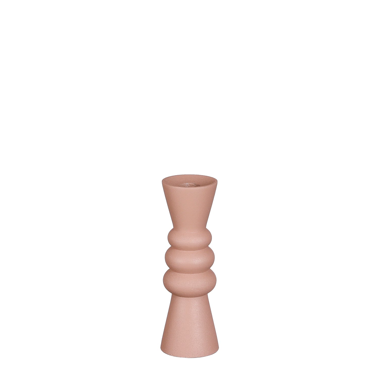 Mica Decorations Rollo Kandelaar - H18,5 x Ø6 cm - Roze