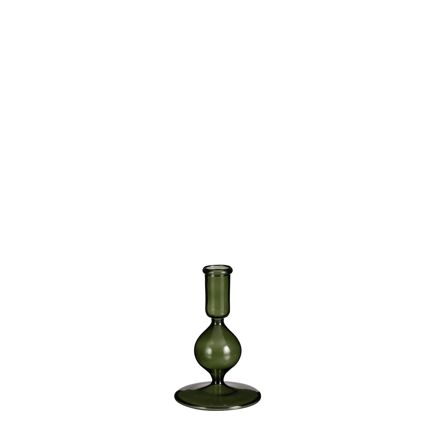 Mica Decorations Trent Kandelaar - H13,5 x Ø9,5 cm - Donkergroen
