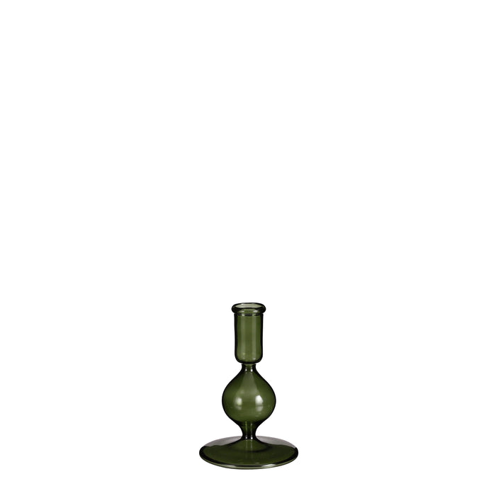 Mica Decorations Trent Kandelaar - H13,5 x Ø9,5 cm - Donkergroen