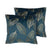 Beliani-FREESIA -Sierkussen set van 2-Blauw-45 x 45 cm-Fluweel