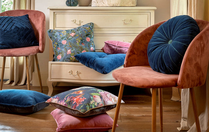 Dutch Decor sierkussen Valerie - 40x60 cm Insignia Blue