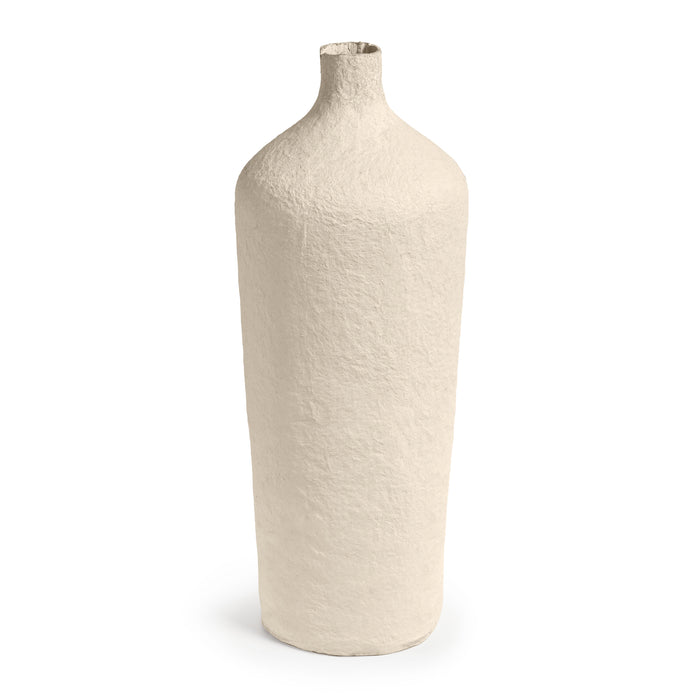 Kave Home - Candida vaas van katoen maché in beige, 50 cm