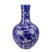 Fine Asianliving Chinese Vaas Porselein Blauw Handgeschilderd Bloesems