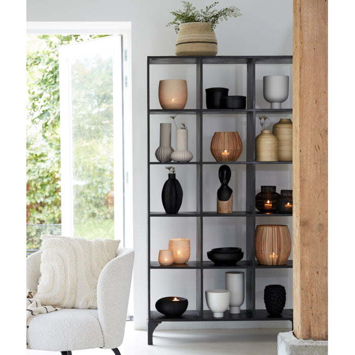 Light & Living Vaas Feyo Wit - Keramiek - 15x21x15cm (BxHxD)