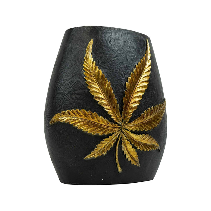 Liviza Bloemenvaas zwart goud - 24 cm