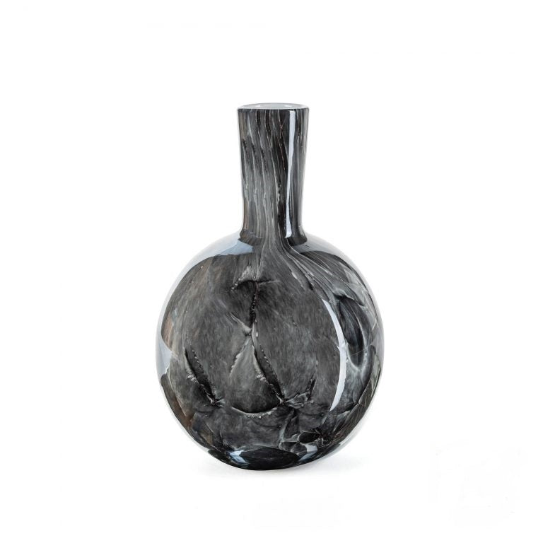 Fidrio Vaas Globe Nero medium 26cm