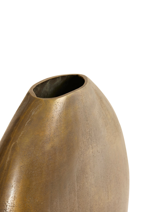 Light&living Vaas deco 42x7x42 cm POSITANO ovaal plat antiek brons