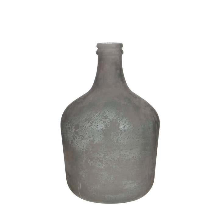 Mica Decorations diego fles glas grijs maat in cm: 42 x 27 - GRIJS