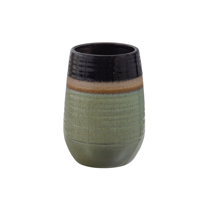 WOOOD Lava Vaas - Ceramic - Veggie - 28x19x19