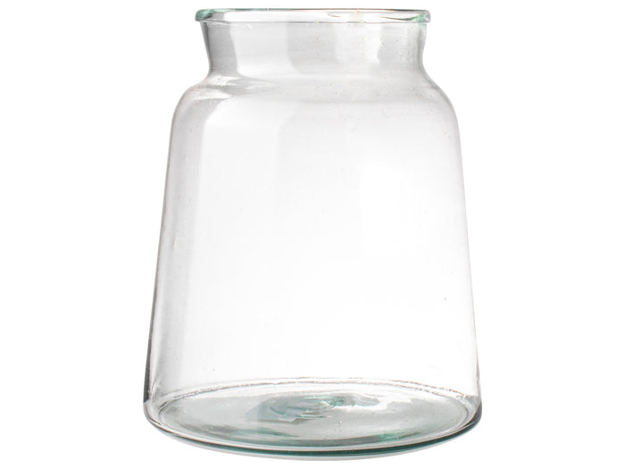 Gusta Vaas gerecycled glas ø21x22cm