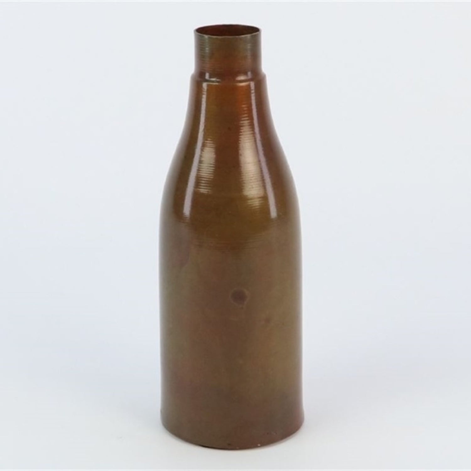 Fles Malik 23 cm hoog bruinkoper