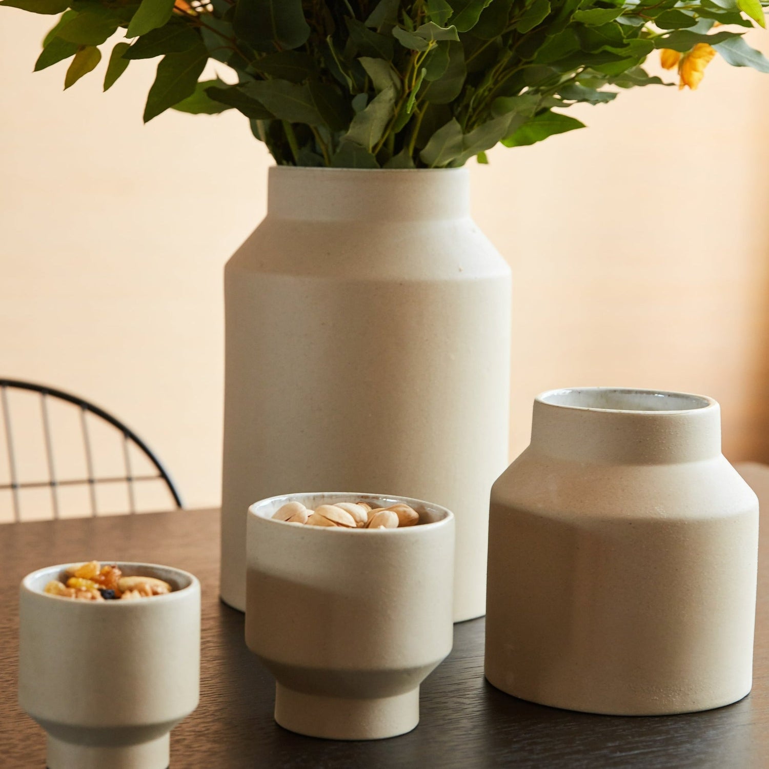 D&M FIRST  vaas - creme | H26 cm