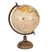 Clayre & Eef Wereldbol  22x37 cm Beige Bruin Hout Ijzer Rond Globe