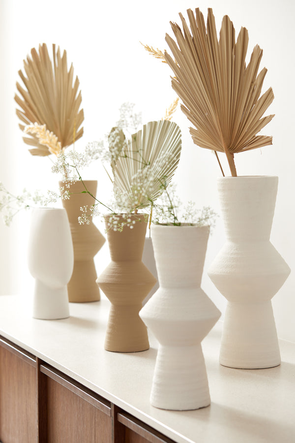 Light&living Vaas deco Ø22,5x50,5 cm AYLA keramiek crème