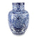 Fine Asianliving Chinese Vaas Blauw Wit Porselein