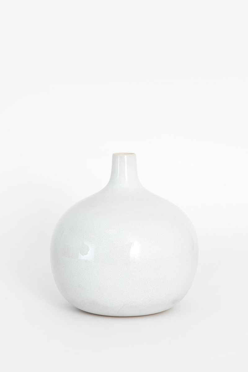 Sissy-Boy Lichtgrijze keramieken vaas