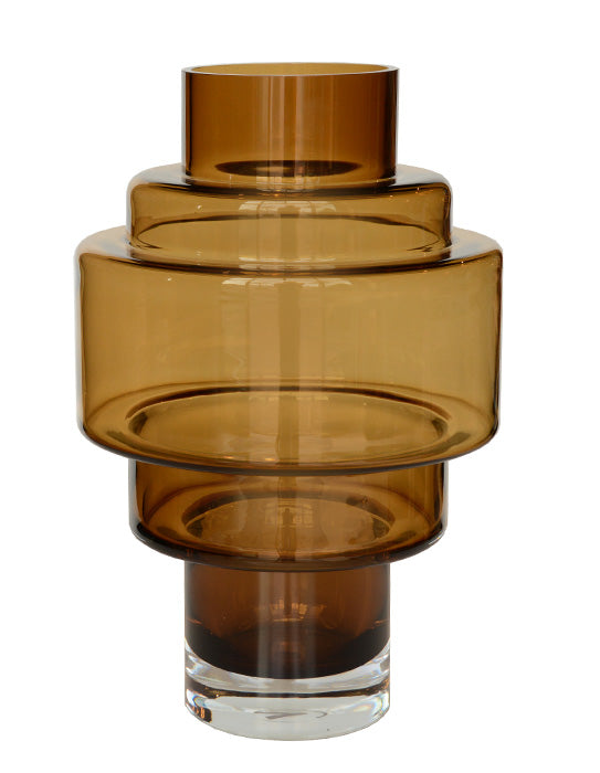 Vase The World - Vaas Kasai L cognac Ø33 x H50 cm