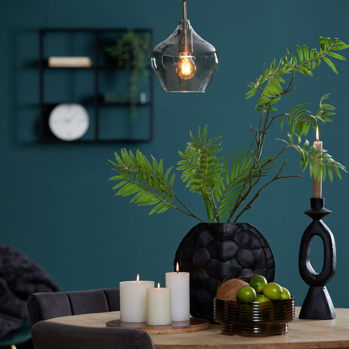 Light & Living - Vaas TURTLE - 29.5x8x30 - Zwart